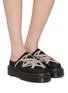 Figure View - Click To Enlarge - RICK OWENS  - X Dr. Martens Quad Sole Megalace Leather Mules
