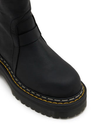 Detail View - Click To Enlarge - RICK OWENS  - X Dr. Martens Quad Sole Pull On Leather Boots