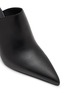 Detail View - Click To Enlarge - RICK OWENS  - Cantilever 8 Sabot 80 Wedge Leather Mule Sandals