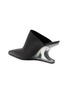  - RICK OWENS  - Cantilever 8 Sabot 80 Wedge Leather Mule Sandals