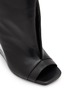 Detail View - Click To Enlarge - RICK OWENS  - Cantilever 8 Strutter 80 Wedge Leather Sandals