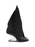 RICK OWENS  Cantilever 8 Strutter 80 Wedge Leather Sandals