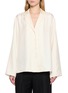 TOTEME Monogram Embroidered Silk Pyjama Top