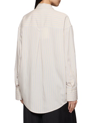 Back View - Click To Enlarge - TOTEME - Oversized Striped Shirt