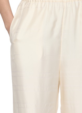  - TOTEME - Monogram Tonal Embroidered Silk Pyjama Pants