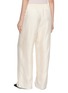 Back View - Click To Enlarge - TOTEME - Monogram Tonal Embroidered Silk Pyjama Pants