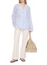 Figure View - Click To Enlarge - TOTEME - Long Sleeve Monogram Shirt