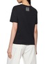 Back View - Click To Enlarge - TOTEME - Monogram Embroidered T-Shirt