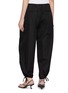 Back View - Click To Enlarge - TOTEME - Drawstring Gathered Hem Cotton Pants