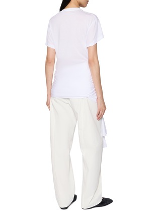Back View - Click To Enlarge - TOTEME - Tie Waist Jersey T-Shirt