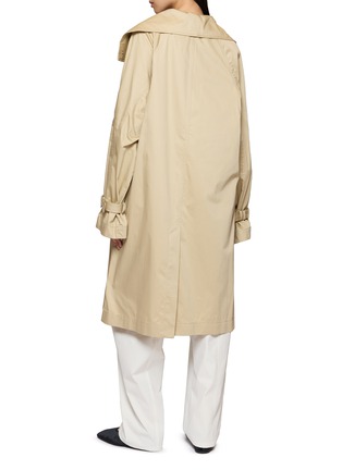 Back View - Click To Enlarge - TOTEME - Oversized Cotton Trench Coat