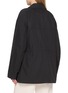 Back View - Click To Enlarge - TOTEME - Collared Drawstring Jacket