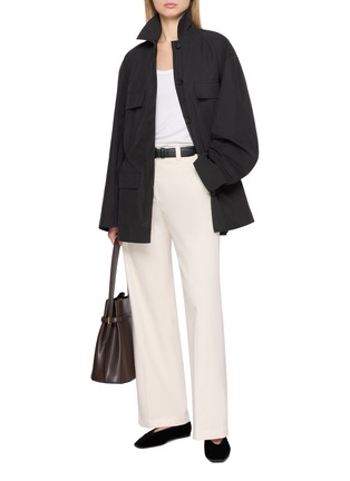 Figure View - Click To Enlarge - TOTEME - Collared Drawstring Jacket