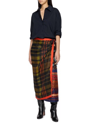 Figure View - Click To Enlarge - DRIES VAN NOTEN - Foulard Wrap Maxi Skirt