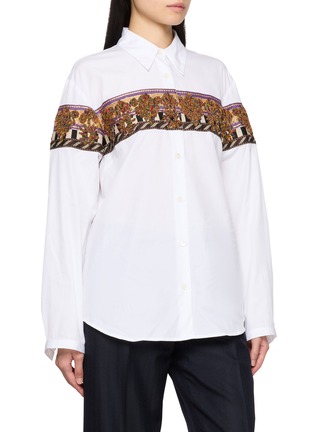 Detail View - Click To Enlarge - DRIES VAN NOTEN - Chloris Tris Embellished Shirt