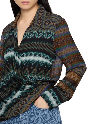  - DRIES VAN NOTEN - Draped Wrap Front Shirt