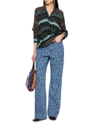Figure View - Click To Enlarge - DRIES VAN NOTEN - Draped Wrap Front Shirt