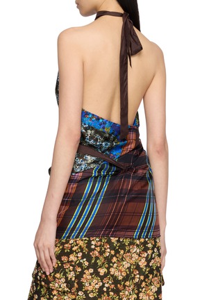 Back View - Click To Enlarge - DRIES VAN NOTEN - Foulard Wrap Top