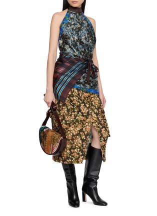 Figure View - Click To Enlarge - DRIES VAN NOTEN - Foulard Wrap Top