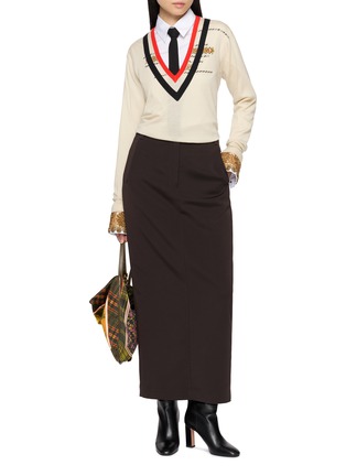 Figure View - Click To Enlarge - DRIES VAN NOTEN - Tuamano V-Neck Sweater