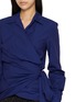  - DRIES VAN NOTEN - Draped Front Fitted Wrap Shirt