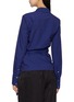 Back View - Click To Enlarge - DRIES VAN NOTEN - Draped Front Fitted Wrap Shirt