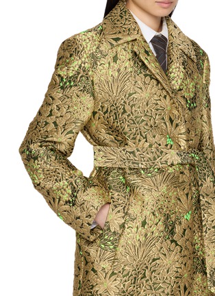  - DRIES VAN NOTEN - Belted Jacquard Coat
