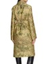 Back View - Click To Enlarge - DRIES VAN NOTEN - Belted Jacquard Coat