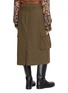Back View - Click To Enlarge - DRIES VAN NOTEN - Straight Cargo Skirt