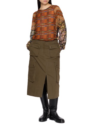 Figure View - Click To Enlarge - DRIES VAN NOTEN - Straight Cargo Skirt