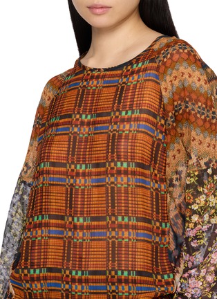  - DRIES VAN NOTEN - Printed Graphic Check Top