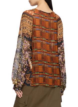 Back View - Click To Enlarge - DRIES VAN NOTEN - Printed Graphic Check Top