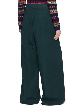 Back View - Click To Enlarge - DRIES VAN NOTEN - Pila Elasticated Wide Leg Pants