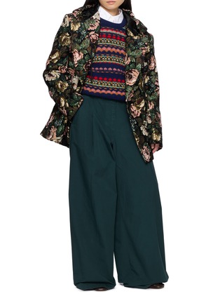 Figure View - Click To Enlarge - DRIES VAN NOTEN - Pila Elasticated Wide Leg Pants