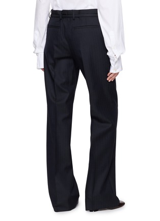 Back View - Click To Enlarge - DRIES VAN NOTEN - Thin Belt Tailored Pants