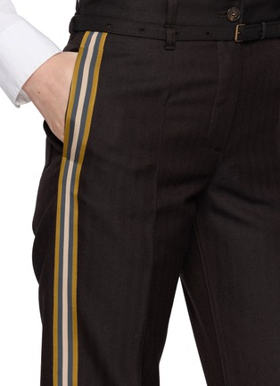  - DRIES VAN NOTEN - Belted Side Stripe Slim Pants