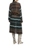 Back View - Click To Enlarge - DRIES VAN NOTEN - Dropped Waist Asymmetric Gathered Midi Dress
