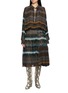 Main View - Click To Enlarge - DRIES VAN NOTEN - Dropped Waist Asymmetric Gathered Midi Dress