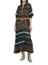 Figure View - Click To Enlarge - DRIES VAN NOTEN - Dropped Waist Asymmetric Gathered Midi Dress