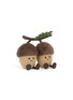 Front View - Click To Enlarge - JELLYCAT - Amuseables Ort & Tum Acorns