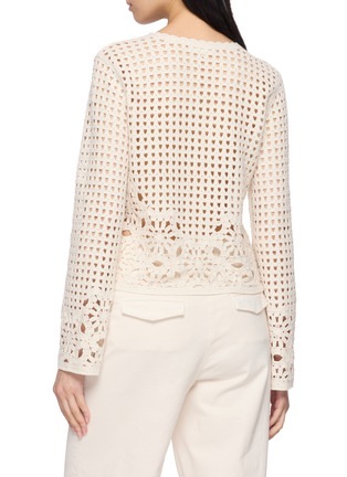Back View - Click To Enlarge - FRAME - The Postcard Crochet Cardigan