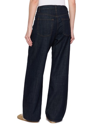 Back View - Click To Enlarge - FRAME - The Off Duty Drawstring Bow Denim Jeans