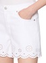 - FRAME - The Eyelet Long Hang Denim Shorts