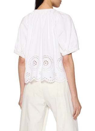 Back View - Click To Enlarge - FRAME - Eyelet Resort Shirt