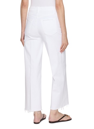 Back View - Click To Enlarge - FRAME - Le Slim Palazzo Cropped Stretch Jeans