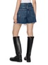 Back View - Click To Enlarge - FRAME - The Long Hang Frayed Hem Cotton Denim Shorts