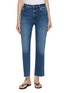 Main View - Click To Enlarge - FRAME - Le Sleek Straight Leg Stretch Denim Jeans