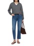 Figure View - Click To Enlarge - FRAME - Le Sleek Straight Leg Stretch Denim Jeans