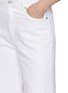  - FRAME - The Eyelet Flare Leg Cotton Jeans