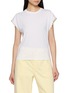 Main View - Click To Enlarge - FRAME - The Crochet Trim Cotton T-Shirt